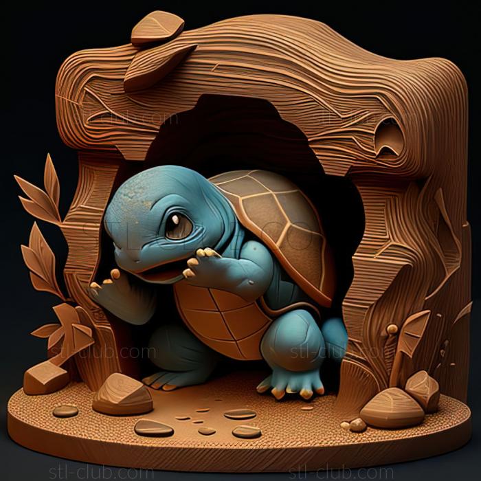 3D мадэль Препятствие для Squirtle Pokmon Contest Yamabuki Confere (STL)